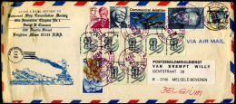 USA - Cover To Melsele, Belgium -- Universal Ship Cancellation Society - Storia Postale