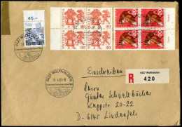 Switzerland - Registered Cover To Lindenfels, Germany - Cartas & Documentos