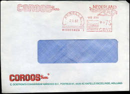 Cover  - "Coroostrom, C Oostrom's Conservenfabrieken, Kapelle-Biezelinge" - Storia Postale