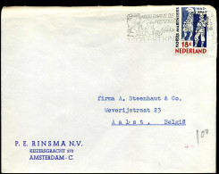 Cover Naar Aalst, België - P.E. Rinsma N.V., Amsterdam" - Storia Postale
