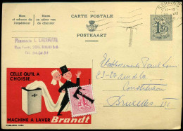 Postkaart Met Strafport / Taxe -- Machine à Laver Brandt - Storia Postale