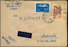 Cover To Marcinelle, Belgium - Lettres & Documents