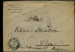 Cover To Liège, Belgium - Cartas & Documentos