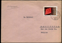 Cover To Marcinelle, Belgium - Lettres & Documents