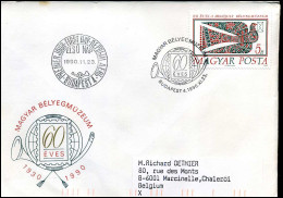 Cover To Marcinelle, Belgium - Cartas & Documentos