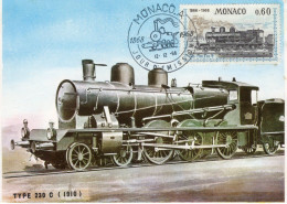 Locomotive - Type 230 'C' (1910) - Monaco 1v Maxi Carte - Prémier Jour D'Emission - Trenes