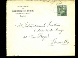 Cover Van Chênée Naar Bruxelles - "S.A. Laminoirs De L'Ourthe, Sauheid-les-Chênée" - 1948 Esportazione