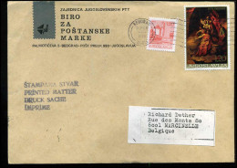 Cover From Yugoslavia To Marcinelle, Belgium - Storia Postale