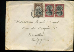 Cover To Brussels, Belgium - Cartas & Documentos