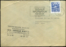 Cover - "Technisches Buero, Baumeister, Ing. Gerald Kainz, Wien" - Storia Postale
