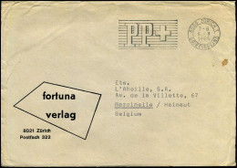 Cover To Marcinelle, Belgium - "Fortuna Verlag, Zürich" - Cartas & Documentos