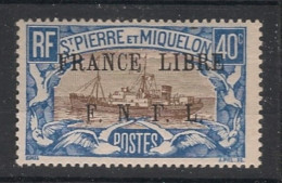 SPM - 1941-42 - N°YT. 237 - France Libre 40c Bleu Et Brun - Neuf * / MH VF - Neufs