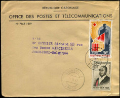 Cover To Marcinelle, Belgium - "Office Des Postes Et Télécommunications" - Gabun (1960-...)