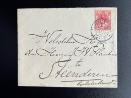 NETHERLANDS 1911 LETTER OVERVEEN TO STEENDEREN 03-10-1911 NEDERLAND - Cartas & Documentos