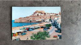 GARCIA GARRABELLA CARTE POSTALE CP PENISCOLA PLAGE RENAULT  DAUPHINE PEUGEOT 404 FIAT ANNEES 60 TBE - PKW