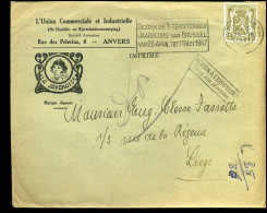 Cover Naar Liège - 'L'Union Com. Et Industrielle, Anvers"  -- La Javanais -- Terug Aan Afzender/Retour .. - 1935-1949 Klein Staatswapen