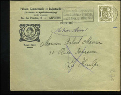 Cover Naar La Hulpe - 'L'Union Com. Et Industrielle, Anvers"  -- La Javanaise -- Terug Aan Afzender/Retour .. - 1935-1949 Small Seal Of The State