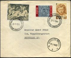 Cover Naar Bruxelles - Stempel : Belgische Zuidpool Basis / Base Antactique Belge - Lettres & Documents