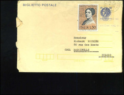Biglietto Postale To Marcinelle, Belgium - Entero Postal
