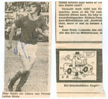 Fußball-Autogramm Lothar Skala Kickers Offenbacher FC Kickers Offenbach Am Main Dornheim Groß-Gerau Eintracht Frankfurt - Authographs