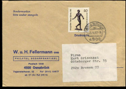 Cover To Bremen - "W.u.H. Fellermann Ohg, Osnabrück" - Briefe U. Dokumente