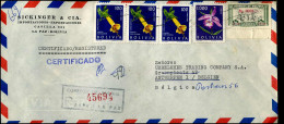 Registered Cover To Antwerp, Belgium - "Sickinger & Cia., Importaciones-exportaciones, La Paz" - Bolivia