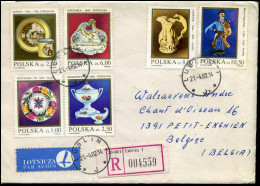 Registered Cover To Petit-Enghien, Belgium - Lettres & Documents