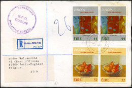 Registered Cover To Petit-Enghien, Belgium - Europa Contemporary Art - Lettres & Documents