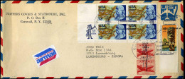 Cover To Luxemburg - "Hoffers Covers & Stationery, Inc., Cornwall, N.Y." - 3c. 1961-... Lettres