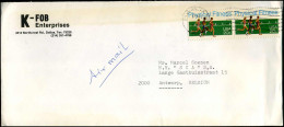 Cover To Antwerp, Belgium - 'K-FOB Enterprises, Dallas, Texas' - Lettres & Documents