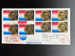NETHERLANDS 1979 REGISTERED LETTER GRONINGEN FILATELISTISCHE DIENST TO BERG EN DAL 13-03-1979 NEDERLAND AANGETEKEND - Storia Postale
