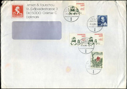 Cover To Berlaar, Belgium - 'Jensen & Faurschou, Odense' - Cartas & Documentos