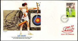 FDC Solomon Islands - XXIV Olympiad - Archery - Sonstige & Ohne Zuordnung