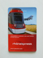 TRAMWAY / AVION - Tram Train - RHONEXPRESS LYON - AEROPORT SAINT EXUPERY / Magnet - Transports