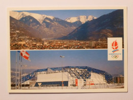 ALBERTVILLE 92 - JEUX OLYMPIQUES HIVER / SAVOIE - Ville Olympique - Patinoire / Montagne / Anneaux Olympiques - Olympic Games