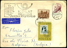 Cover To Brussels, Belgium - Cartas & Documentos