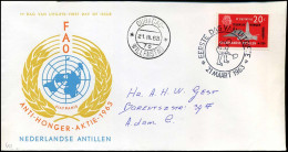 Nederlandse Antillen - FDC - Anti-honger Aktie 1963 - Curacao, Netherlands Antilles, Aruba