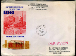 Registered Cover To Marcinelle, Belgium - "Agence Philatelique De La République De Guinée" - Guinea (1958-...)