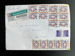 NETHERLANDS 1997 REGISTERED LETTER VEENDAM TO AMSTERDAM 04-02-1997 NEDERLAND AANGETEKEND - Storia Postale