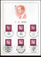 1986 - 50° Verjaardag Koning Boudewijn - Cartes Souvenir – Emissions Communes [HK]