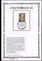 2025 - Culturelle 81 -  Max Waller - Zijde/soie Sony Stamps - Cartes Souvenir – Emissions Communes [HK]