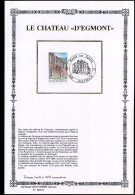 2011 - Touristique 1981 - Le Château D'Egmont - Zijde/soie Sony Stamps - Cartes Souvenir – Emissions Communes [HK]