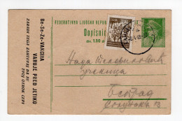 1948. YUGOSLAVIA,SLOVENIA,LJUBLJANA,STATIONERY CARD,USED,BSG,ANTI TUBERCULOSIS VACCINE PROPAGANDA,VACINATE YOUR CHILD - Postal Stationery