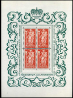 Liechtenstein - Madonna Bloc 1965 - MNH ** - Platenumber 1 - Unused Stamps