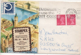 Grande-Bretagne N°624 En Paire Sur Enveloppe "STAMPEX 1973" à Londres. - Covers & Documents