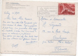 Liechtenstein N°345 Sur Carte Postale Multivues - Lettres & Documents