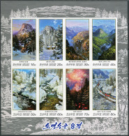 NORTH KOREA - 2018 - M/SHEET MNH ** IMPERFORATED - Views Of The Sobaeksu Valley - Corea Del Nord