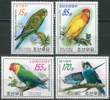 NORTH KOREA - 2008 - SET OF 4 STAMPS MNH ** - Parrots - Korea (Nord-)