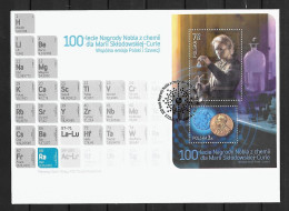 Joint 2011 Poland And Sweden, OFFICIAL FDC POLAND: Marie Curie - Emissioni Congiunte