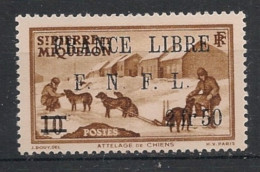 SPM - 1941-42 - N°YT. 278 - France Libre 2f50 Sur 10c Brun-jaune - Neuf Luxe ** / MNH / Postfrisch - Unused Stamps